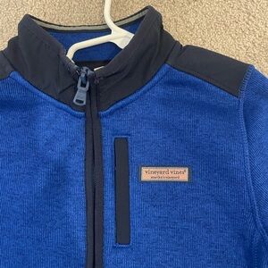Vineyard Vines Kids Blue and Navy Puffer Jacket